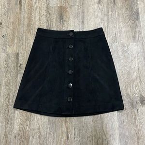 Black Button Up Skirt